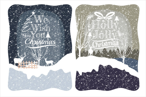 Christmas Amazing Illustration with Snow