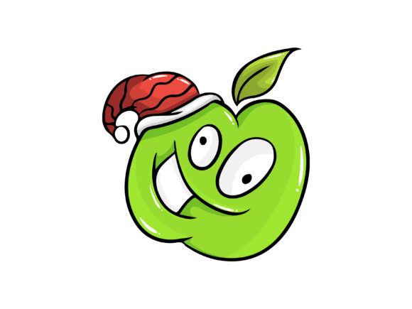 Christmas Apple Green Illustrations