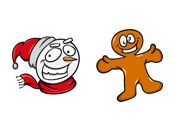 Christmas Bunde Gingerbread Illustrations