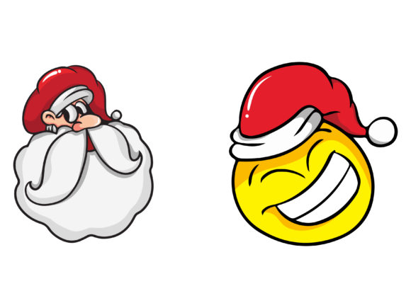 Christmas Bundle Yellow Santa Illustrations
