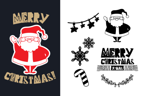 Christmas Flat Character Illustration for Local Branding