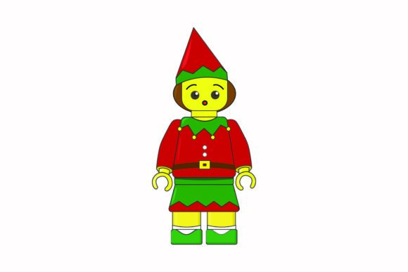 Christmas Lego Avatar Tree Costume Girl Illustrations