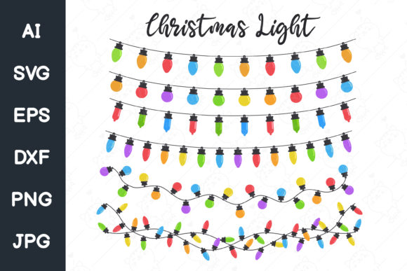 Christmas Light Bulbs Illustrations