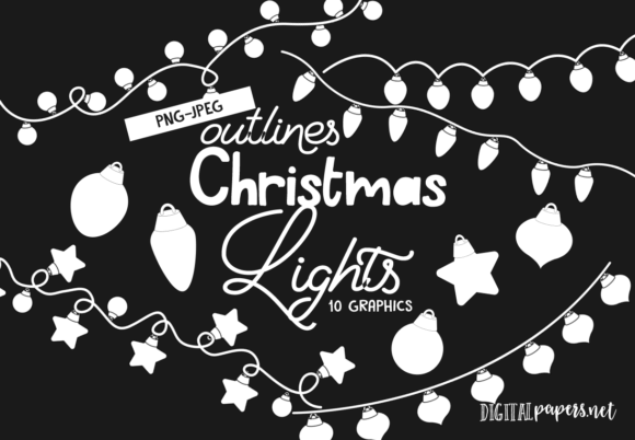 Christmas Lights - Outlines