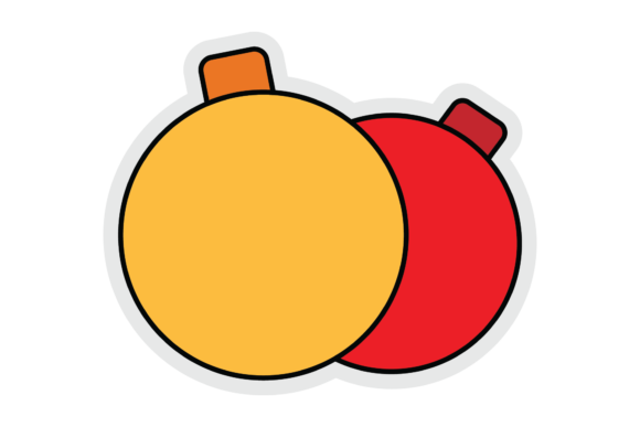 Christmas Patch Decoration Ball Illustration for Local Branding