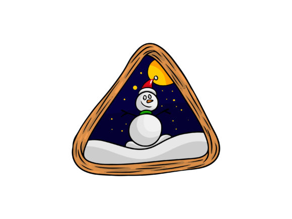 Christmas Snowman Illustration