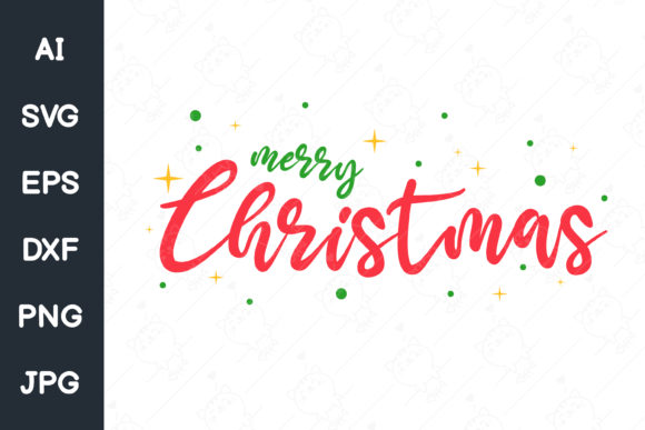Christmas Text Design Illustrations