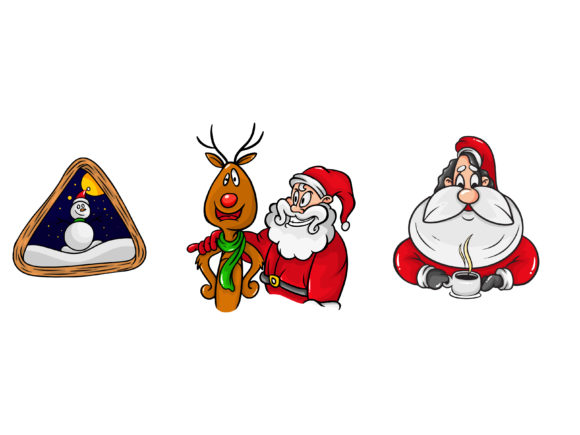 Christmas Triple Bundle Snowman Illustrations