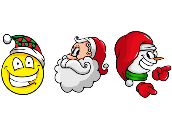 Christmas Triple Bundle Yellow Snowman Illustrations