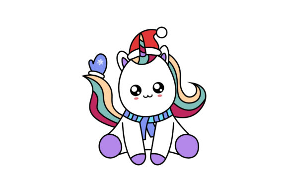 Christmas Unicorn Illustration Vectors for Branding and Marketing