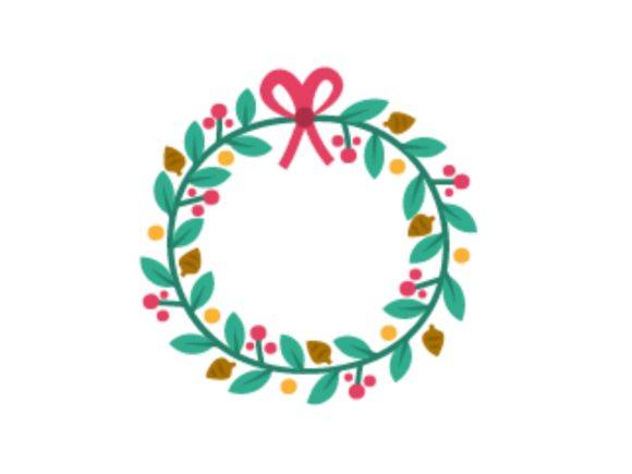 Door Decoration Christmas Illustration for Creative Projects