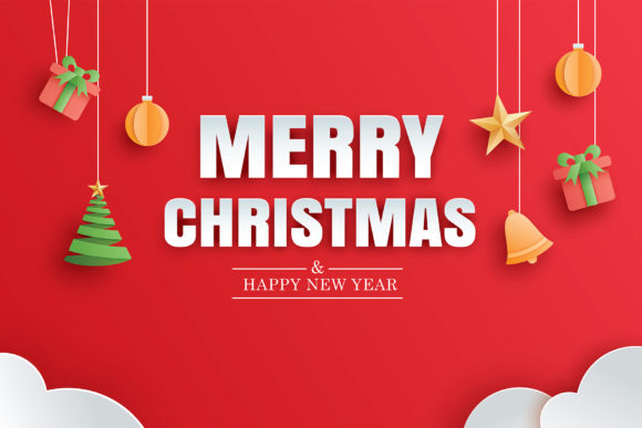 Merry Christmas Greeting Card 2 Illustrations