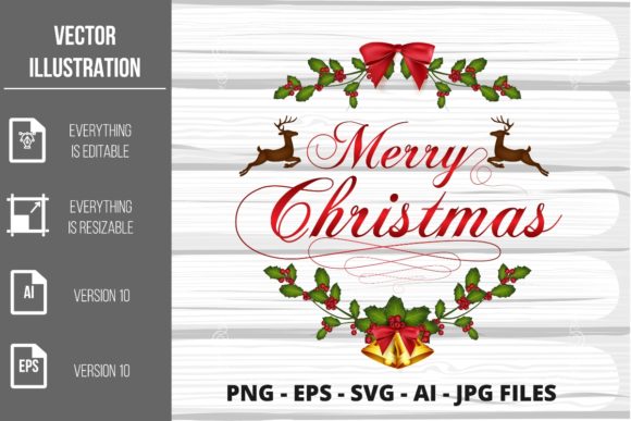 Merry Christmas Vector Clipart
