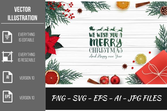 Merry Christmas Vector Illustration Review