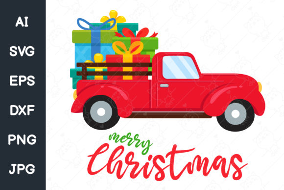 Red Car Illustration for Festive Branding