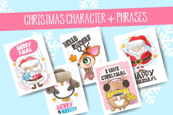 Set of Christmas Illustrations Review for Content Publishing